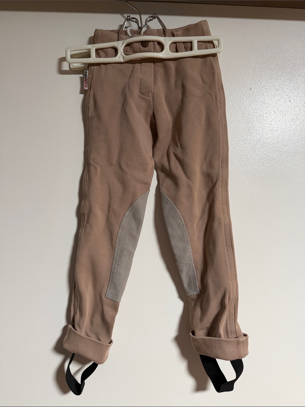 Kids Soft Stretch Riding Tights in Beige - Equistar
